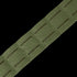 A close-up of the Condor LCS Cobra Gun Belt shows its green nylon strap featuring evenly spaced horizontal slots, similar to MOLLE webbing for tactical or outdoor use.